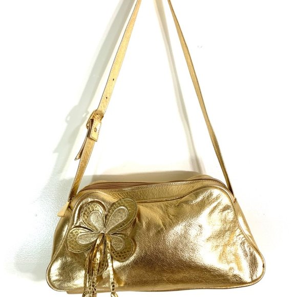 Valerie Jean Handbags - Valerie Jean Gold Genuine Soft Leather
